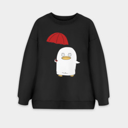 Женский свитшот oversize без начеса хлопок Elizabeth