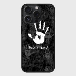 Чехол силиконовый для Apple iPhone 15 Pro матовый We know Мы знаем TES