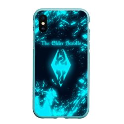 Чехол для iPhone XS Max матовый The Elder Scrolls skyrim TES 5