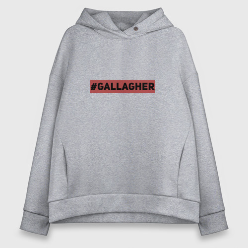 Женское худи Oversize хлопок #Gallagher, цвет меланж