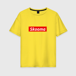 Женская футболка хлопок Oversize Skooma skyrim зелье Скума
