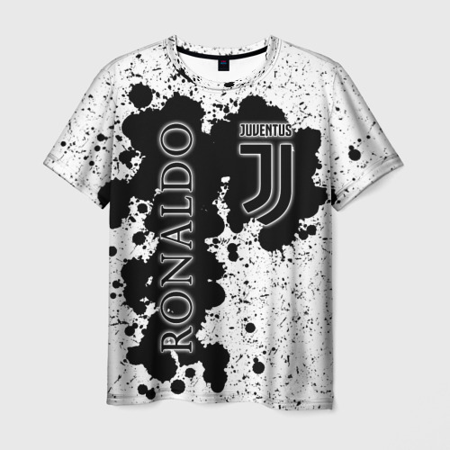 Мужская футболка 3D Ronaldo white and black, цвет 3D печать