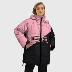 Женская зимняя куртка Oversize Black Pink - фото 2