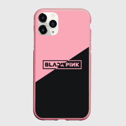 Чехол для iPhone 11 Pro Max матовый Black Pink