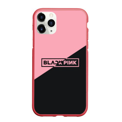 Чехол для iPhone 11 Pro Max матовый Black Pink