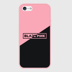 Чехол для iPhone 5/5S матовый Black Pink