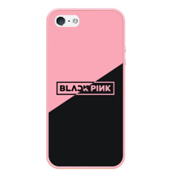 Чехол для iPhone 5/5S матовый Black Pink