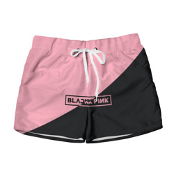 Женские шорты 3D Black Pink