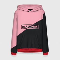 Женская толстовка 3D Black Pink