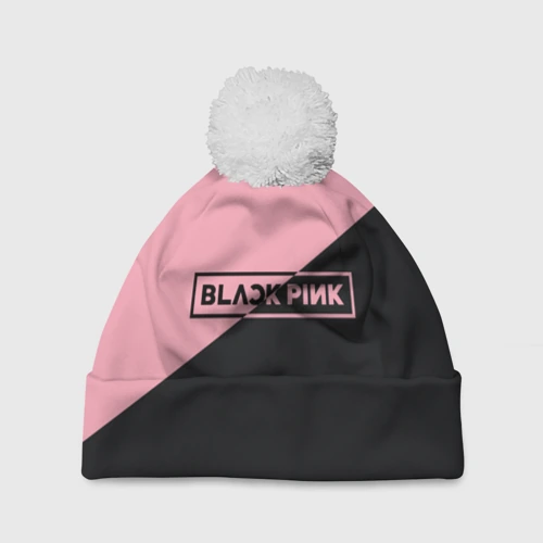 Шапка 3D c помпоном Black Pink