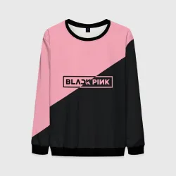 Мужской свитшот 3D Black Pink