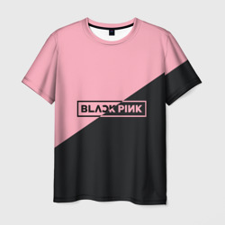 Мужская футболка 3D Black Pink