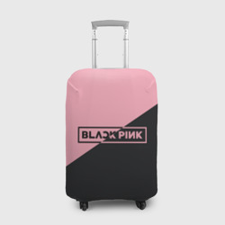 Чехол для чемодана 3D Black Pink