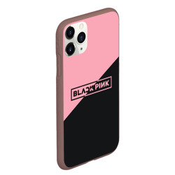 Чехол для iPhone 11 Pro Max матовый Black Pink - фото 2