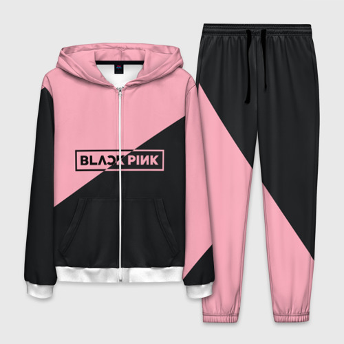 Мужской костюм 3D Black Pink, цвет белый