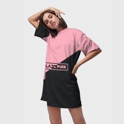 Платье-футболка 3D Black Pink - фото 2