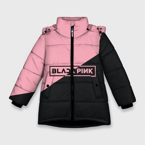 Зимняя куртка для девочек 3D Black Pink, цвет черный