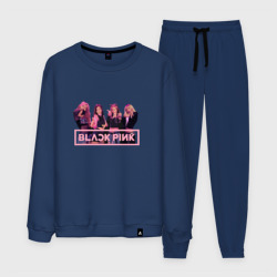 Мужской костюм хлопок Black Pink