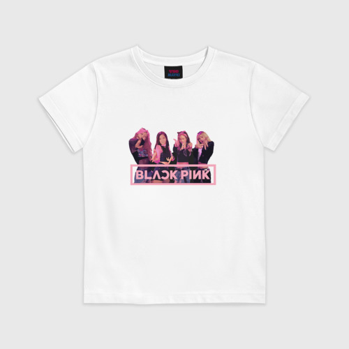Детская футболка хлопок Black Pink Фото 01 Детская футболка хлопок Black Pink Фото 01