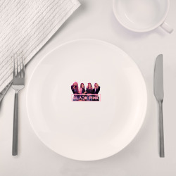 Набор: тарелка + кружка Black Pink - фото 2