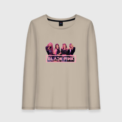 Женский лонгслив хлопок Black Pink