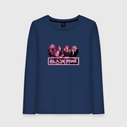 Женский лонгслив хлопок Black Pink