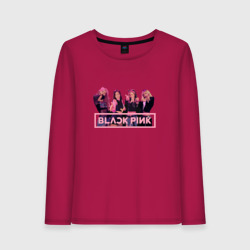 Женский лонгслив хлопок Black Pink