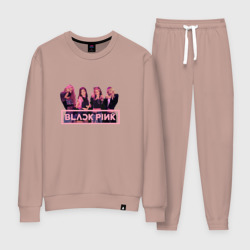 Женский костюм хлопок Black Pink