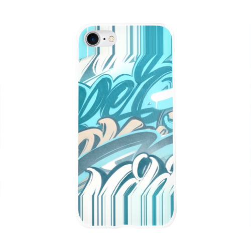 Чехол для Apple iPhone 8 силиконовый глянцевый Glitch letters Фото 01 Чехол для Apple iPhone 8 силиконовый глянцевый Glitch letters Фото 01