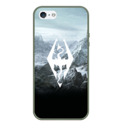 Чехол для iPhone 5/5S матовый The Elder Scrolls skyrim TES 5