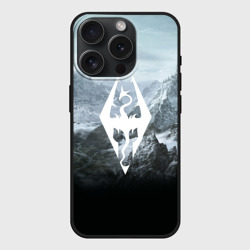 Чехол силиконовый для Apple iPhone 15 Pro матовый The Elder Scrolls skyrim TES 5