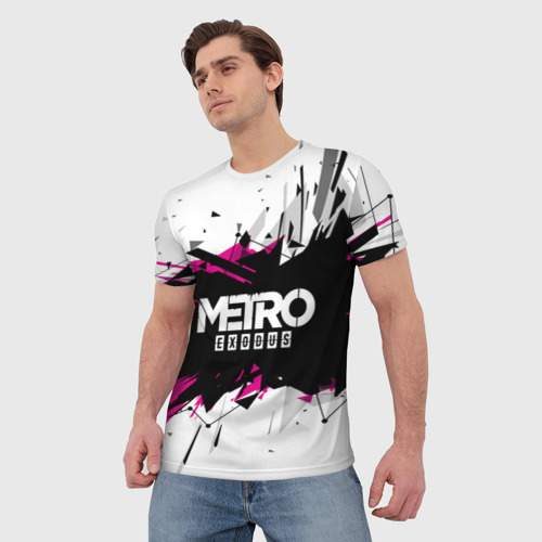 Мужская футболка 3D Metro Exodus 2018, цвет 3D печать - фото 3