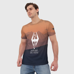 Мужская футболка 3D The Elder Scrolls skyrim TES 5 - фото 2
