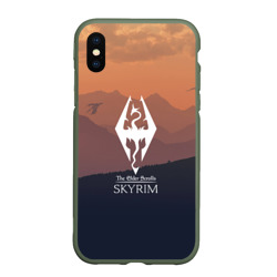 Чехол для iPhone XS Max матовый The Elder Scrolls skyrim TES 5