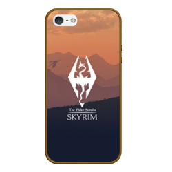 Чехол для iPhone 5/5S матовый The Elder Scrolls skyrim TES 5