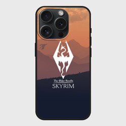 Чехол силиконовый для Apple iPhone 15 Pro матовый The Elder Scrolls skyrim TES 5