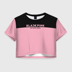 Женская футболка Crop-top 3D Blackpink