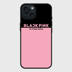 Чехол силиконовый для Apple iPhone 15 матовый Blackpink