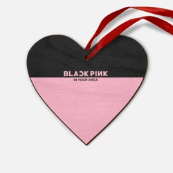 Деревянная игрушка Сердце Blackpink