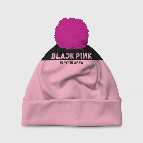 Шапка 3D c помпоном Blackpink