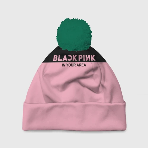 Шапка 3D c помпоном Blackpink