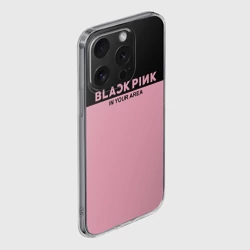 Чехол для iPhone 15 Pro Max силиконовый с защитой камеры Blackpink - фото 2
