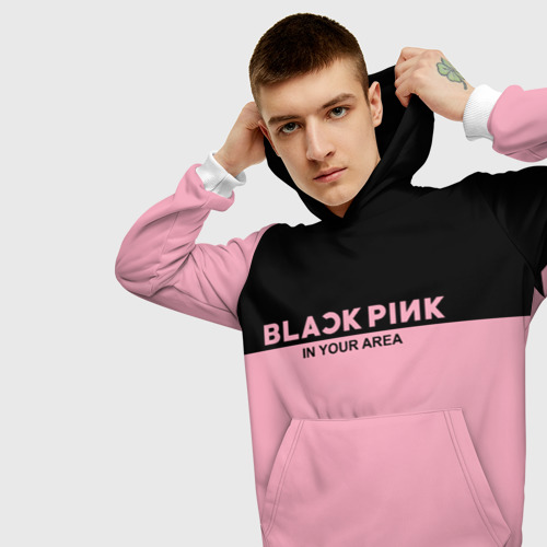 Мужская толстовка 3D Blackpink, цвет белый - фото 5