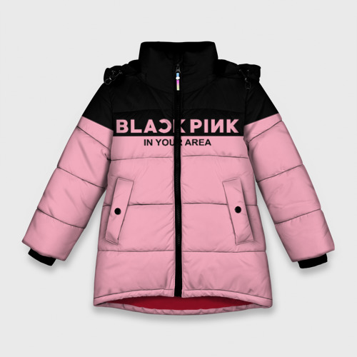 Зимняя куртка для девочек 3D Blackpink, цвет красный