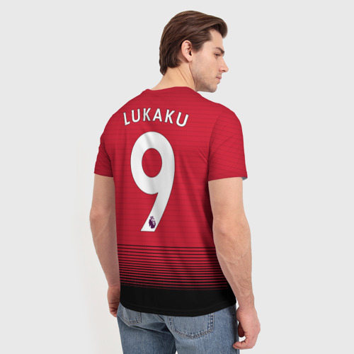 Мужская футболка 3D Lukaku home 18-19 - фото 4