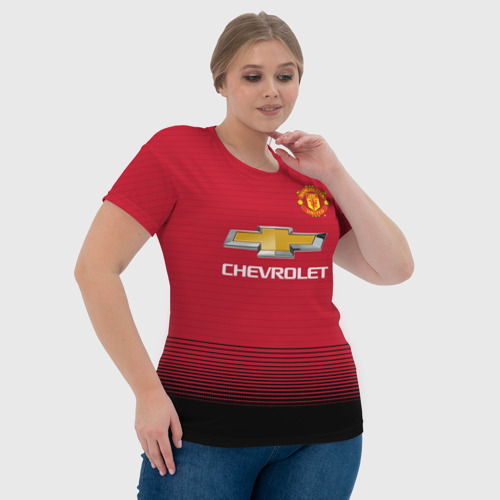 Женская футболка 3D Lukaku home 18-19, цвет 3D печать - фото 6