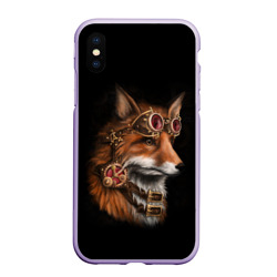 Чехол для iPhone XS Max матовый Королевский лис king FOX