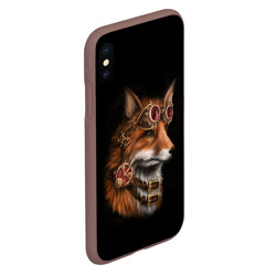 Чехол для iPhone XS Max матовый Королевский лис king FOX - фото 2