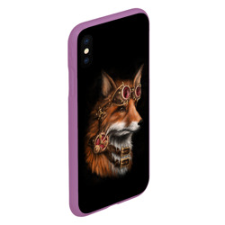 Чехол для iPhone XS Max матовый Королевский лис king FOX - фото 2