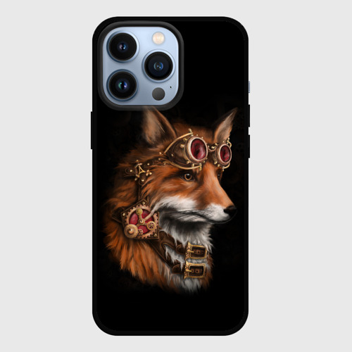 Чехол для iPhone 13 Pro с принтом Королевский лис king FOX, вид спереди №1